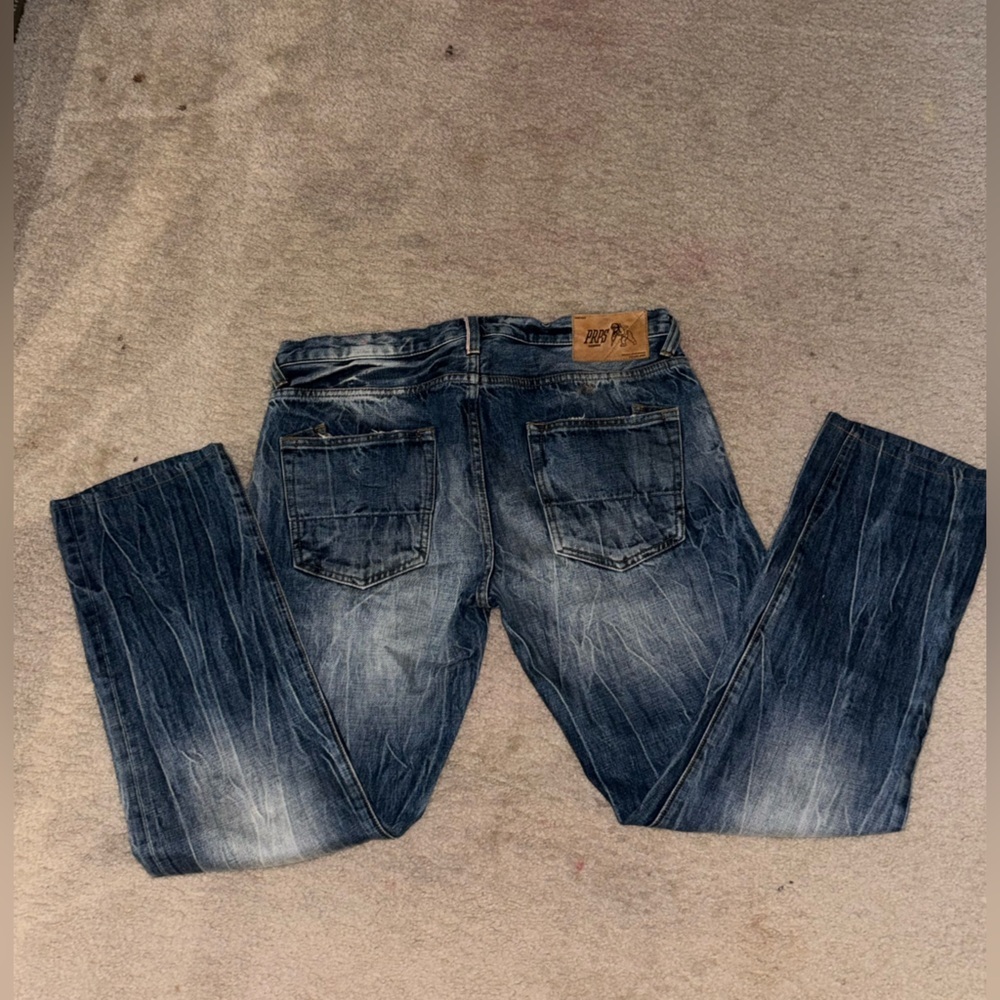 PRPS Jeans Mens 36 Selvedge Denim Faded Acid Wash Nice Wear Japanese Pit Rambler - Picture 10 of 13